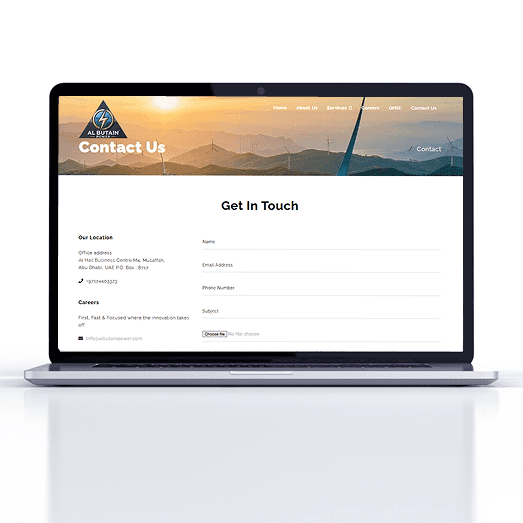 Albutain — Corporate Website screenshot 5