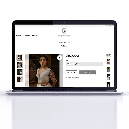 Revathy Jayanbabu — Boutique Store Redesign screenshot 6